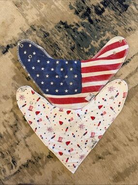 Copper Pearl Patriotic Bibs